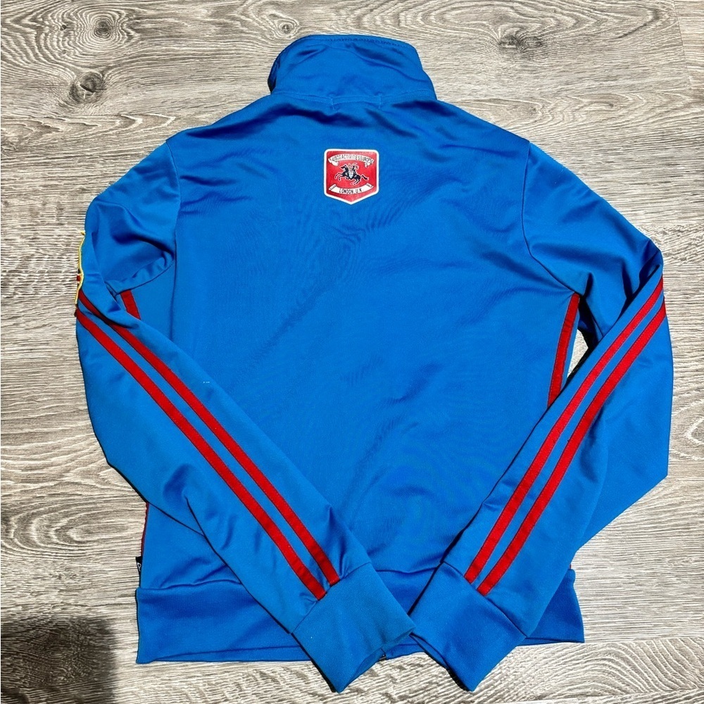 Y2K England Racing Stripe Track Jacket Fitted Small - Picture 8 of 11